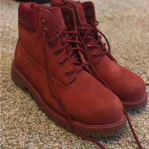 Timberland boys Bold Red Boots